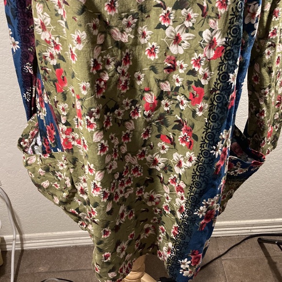 Cellabie tunic shirt dress Xl floral pattern - Picture 3 of 8